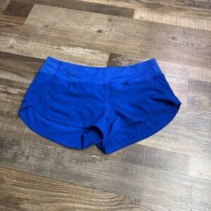 Lululemon Blue Speed Up Running Shorts Size 6